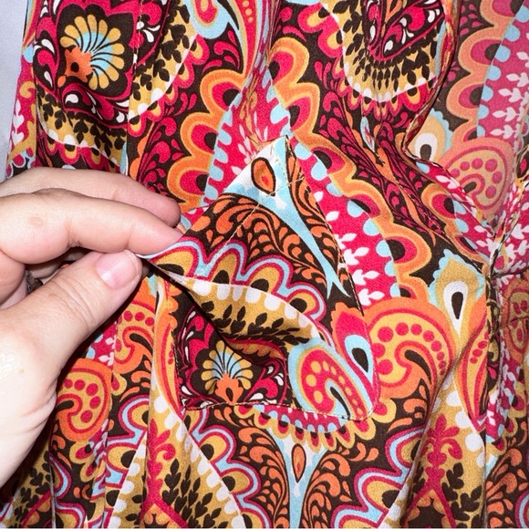 Vintage Buckhead Betties Blouse Size Medium Pullover Retro Print Hippie - Picture 5 of 10